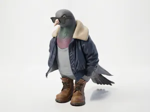 Cool Pigeon Bird Figurine Animals 3D Printable