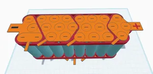6S4P honeycomb 21700 3 row design 22.2V battery