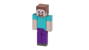 Minecraft Steve (Color Divided for Single Extruder)