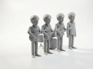 The Beatles Band Figurines Musicians 3D Printable