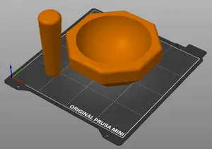 Lab mortar and pestle