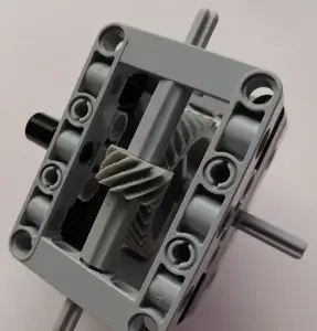 Helical Gears 45 degrees 36t + 12t, Lego compatible