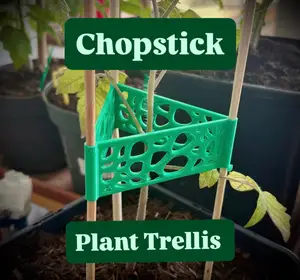 Chopstick plant support trellis