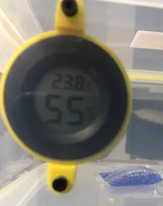Round Temp Hygrometer holder for square filament storage