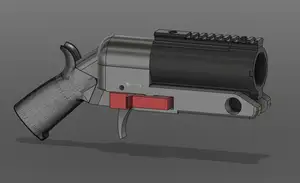 Libra Single Barrel airsoft 40mm grenade launcher pistol