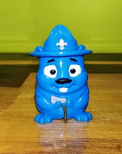 Cute Scout Beaver for Hiking Staff - Two Versions!