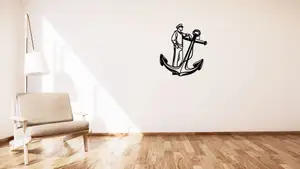 Sailor with anchor / Námořník s kotvou wall or table decoration