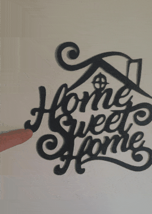 Home sweet home decor, Wall decor, 2d art home, line art home, wall art