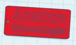 Amature Gynecologist keychain