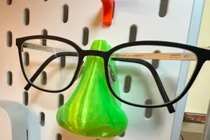 Nose glasses holder pegboard