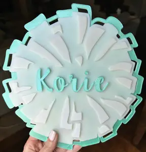 Cheer Pom Pom Name sign