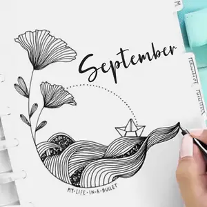 Bullet Journal Days and Months - czech and english
