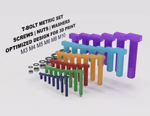 T-Bolt Metric Set M3 M4 M5 M6 M8 M10