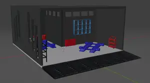 Garage for 1:64 models