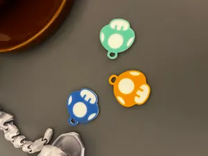 Mushroom keychain of super Mario