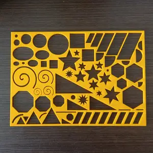 Basic geometric shapes stencil