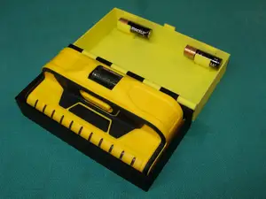 Franklin Stud Finder Sensor Storage Box with Built-in Battery Holder for 2 AA in Lid