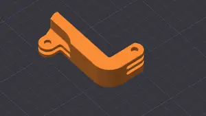 Bent Gopro arm for Motorcycle helmet chin mounting
