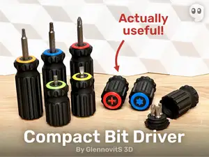 Compact Bit Driver (pocket size screwdriver)