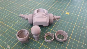 All-way ball-joint for articulated 1/60 scale Battletech mechs.