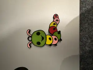 2D Caterpillar Keychain (NO AMS NEEDED)