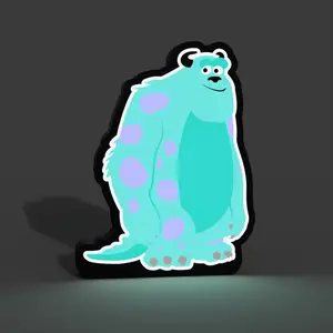 Sully from Monsters Inc Lightbox LED Lamp
