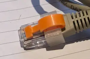 2 Part Ethernet | RJ45 clip to secure/repair/fix broken tab