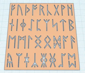 Viking Runes Template