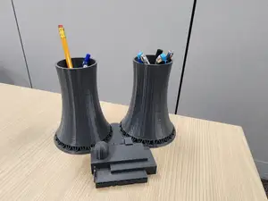 Nuclear Power Plant Pencil Holder