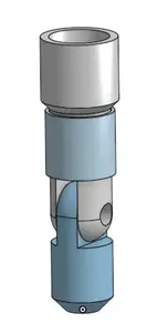 Hinge for garbage collector stick