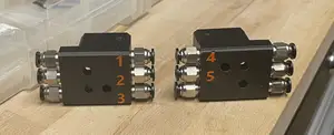 Prusa Xl Filament sensor for. Threaded Inserts M6 x 9 x 8 / PC4-M6 Quick Plug Connector also shows in Prusa Slicer how to put text / number on items