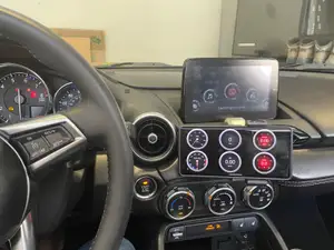 Miata dashboard mount for a motocycle-style phone holder