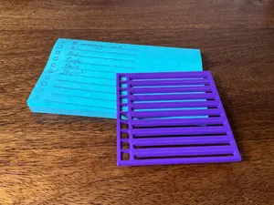 Post-it note Checkbox List Stencil
