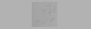 Plantilla de dibujo del cuerpo humano en movimiento