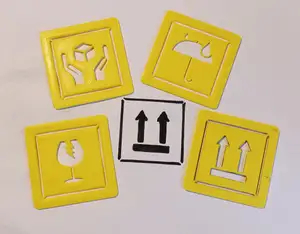 Drawing stencils for packages
