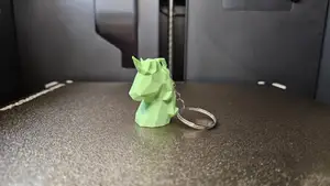 Low Poly Unicorn Keychain