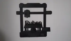 wall art of 3d printer (WITHOUT THE NAME)