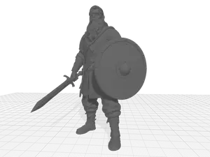 Vityaz Warrior of ancient Rus (2_sword and shield).