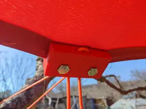 Shade Sail Clamp with Rope Holes