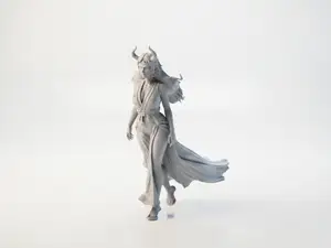 Demon Girl Horned Fantasy Figurine 3D Printable