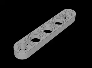 Lego Compatible (11478.dat) Technic Beam 5 x 0.5 Liftarm with Axle Holes at Both Ends