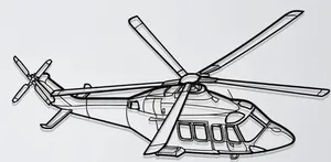 Leonardo AW139 Helicopter Angle Wall Art