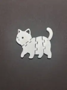 Mini Articulated Cat – Flexible 3D Printed Fidget Toy