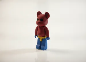 Metalic BearBrick Figurine 1M