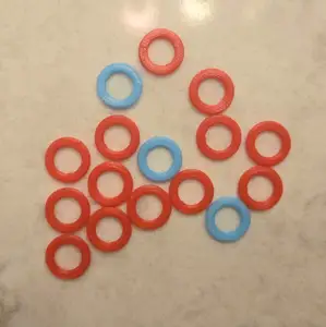 Knitting stitch marker o-ring