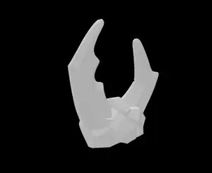 Lego Compatible (7551.dat) Minifig Headgear Stone with Large Molded Pincers Pattern