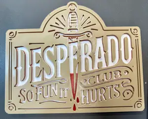 Desperado Club Sign (Engraved) - Dungeon Crawler Carl