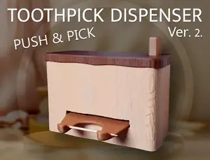 Toothpick Dispenser v2 – Push & Pick