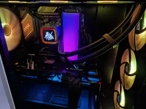 PC DDR RAM Cooler Mounting Clip - 60mm fan at 90 degrees - transparent