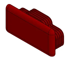 Channel Strut End Cap - 1 5/8 in. x 13/16 in.